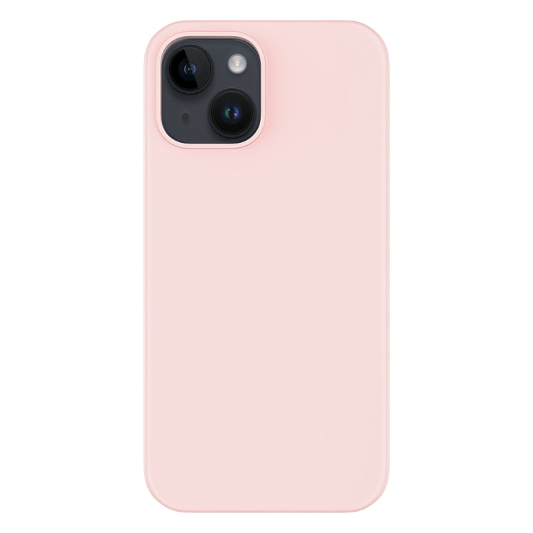 For iPhone 14 Mutural Yuemu Series Liquid Silicone Microfiber Case(Pink) - iPhone 14 Cases by Mutural | Online Shopping UK | buy2fix