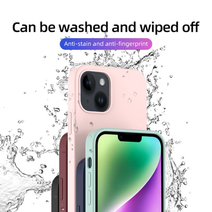For iPhone 14 Mutural Yuemu Series Liquid Silicone Microfiber Case(Pink) - iPhone 14 Cases by Mutural | Online Shopping UK | buy2fix