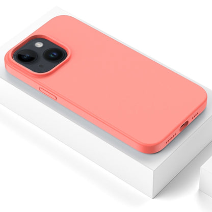 For iPhone 14 Mutural Karen Series Liquid Silicone Magsafe Phone Case(Grapefruit Pink) - iPhone 14 Cases by Mutural | Online Shopping UK | buy2fix