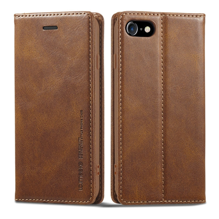 For iPhone 8 Plus / 7 Plus LC.IMEEKE RFID Anti-theft Leather Phone Case(Brown) - More iPhone Cases by LC.IMEEKE | Online Shopping UK | buy2fix