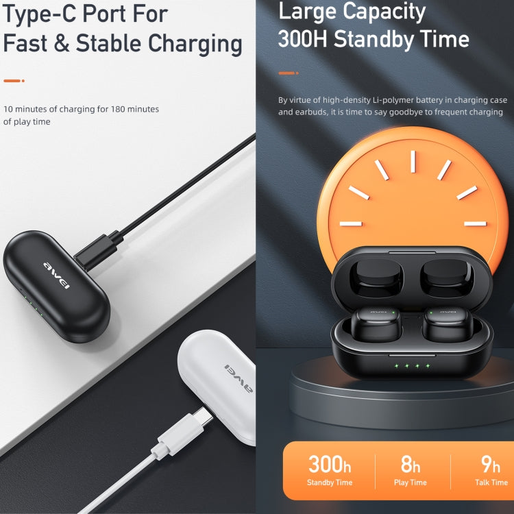 awei T13 Pro Bluetooth V5.1 Sports Headset (Pink) - Bluetooth Earphone by awei | Online Shopping UK | buy2fix