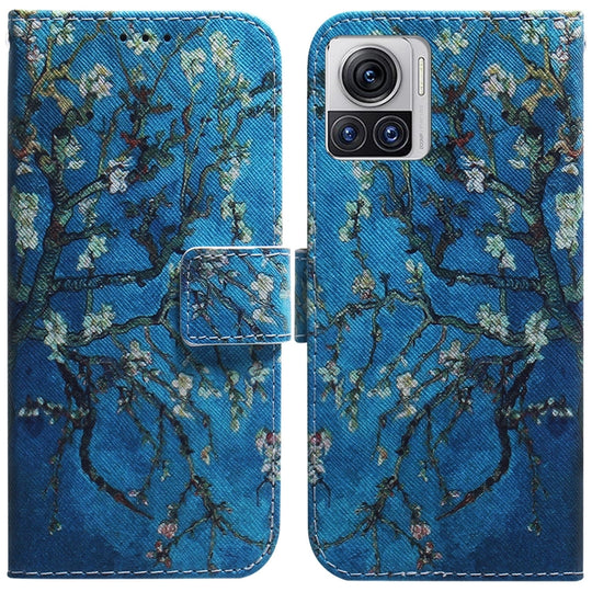 For Motorola Moto X30 Pro 5G / Edge 30 Ultra Coloured Drawing Leather Phone Case(Apricot)