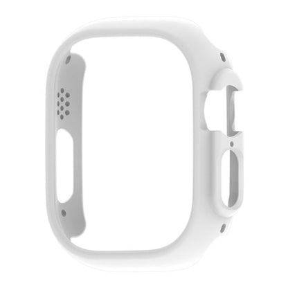 For Apple Watch Ultra 3 / 2 / 1 49mm PC Hollow Electroplating Protective Case(White) by buy2fix