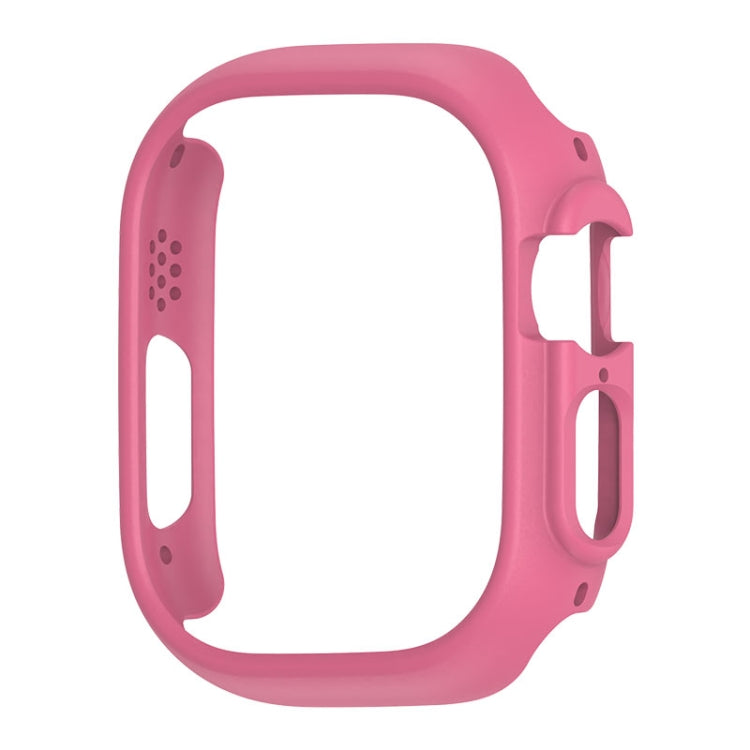 For Apple Watch Ultra 3 / 2 / 1 49mm PC Hollow Electroplating Protective Case(Pink) by buy2fix