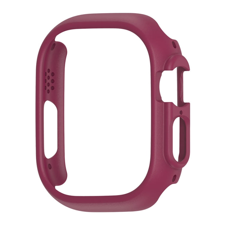 For Apple Watch Ultra 3 / 2 / 1 49mm PC Hollow Electroplating Protective Case(Wine Red) by buy2fix