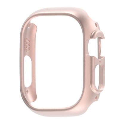 For Apple Watch Ultra 3 / 2 / 1 49mm PC Hollow Electroplating Protective Case(Rose Gold) by buy2fix