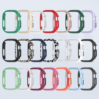 For Apple Watch Ultra 3 / 2 / 1 49mm PC Hollow Electroplating Protective Case(White) by buy2fix