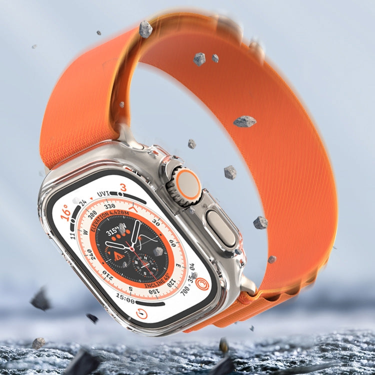 For Apple Watch Ultra 3 / 2 / 1 49mm PC Hollow Electroplating Protective Case(Light Green) by buy2fix