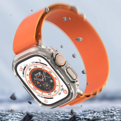 For Apple Watch Ultra 3 / 2 / 1 49mm PC Hollow Electroplating Protective Case(White) by buy2fix