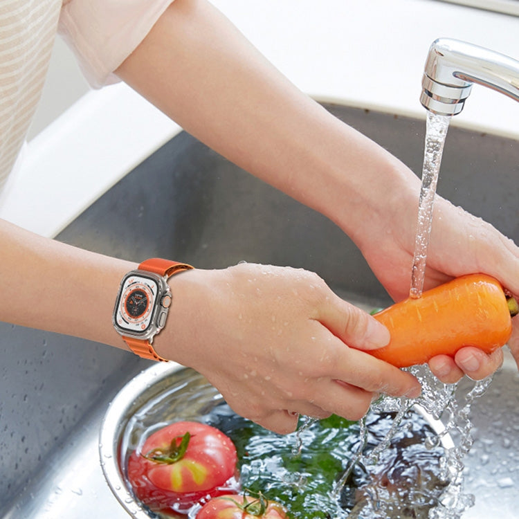 For Apple Watch Ultra 3 / 2 / 1 49mm PC Hollow Electroplating Protective Case(Silver) by buy2fix