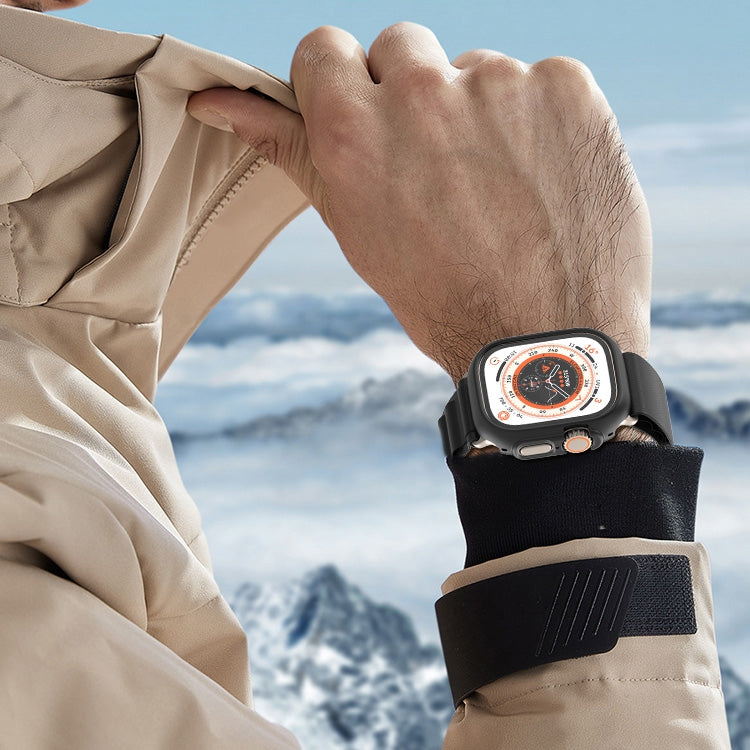 For Apple Watch Ultra 3 / 2 / 1 49mm PC Hollow Electroplating Protective Case(Pink) by buy2fix