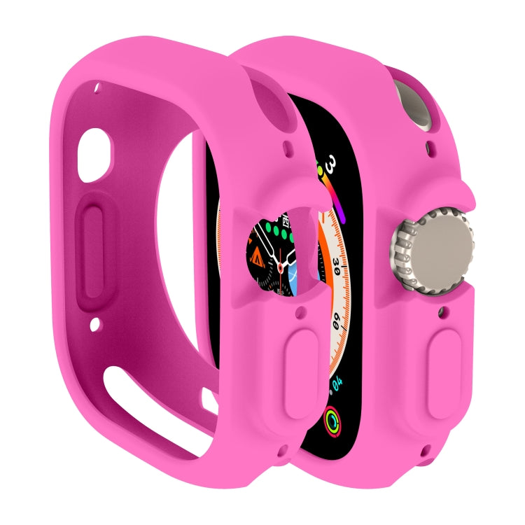 For Apple Watch Ultra 3 / 2 / 1 49mm Candy TPU Protective Case(Pink) by buy2fix