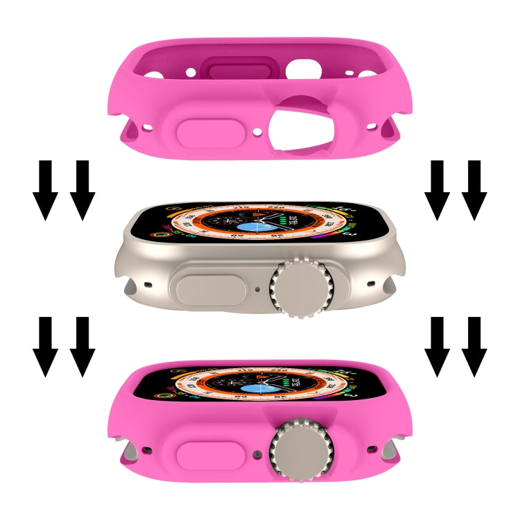 For Apple Watch Ultra 3 / 2 / 1 49mm Candy TPU Protective Case(Pink) by buy2fix