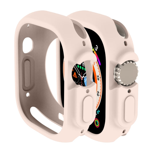 For Apple Watch Ultra 3 / 2 / 1 49mm Candy TPU Protective Case(Light Pink) by buy2fix