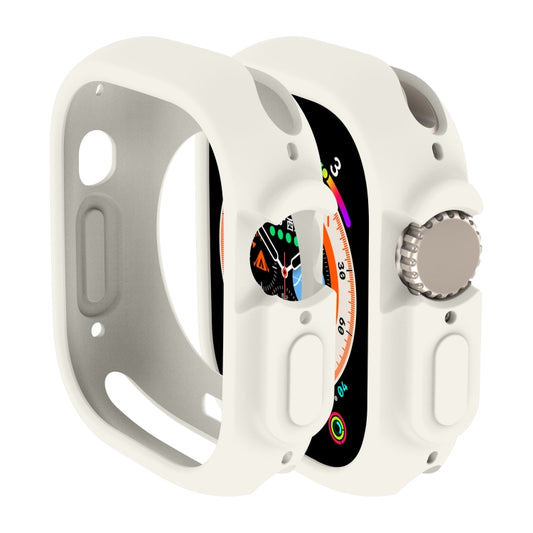 For Apple Watch Ultra 3 / 2 / 1 49mm Candy TPU Protective Case(Cream White) by buy2fix