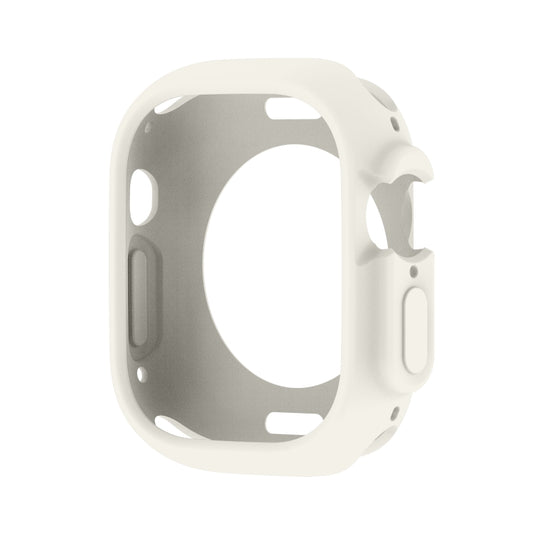 For Apple Watch Ultra 3 / 2 / 1 49mm Candy TPU Protective Case(Cream White) by buy2fix
