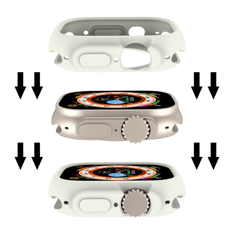 For Apple Watch Ultra 3 / 2 / 1 49mm Candy TPU Protective Case(Light Grey) by buy2fix