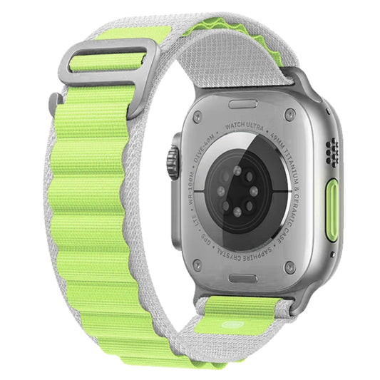 For Apple Watch Ultra 49mm Nylon Watch Band (Grey Green) by buy2fix
