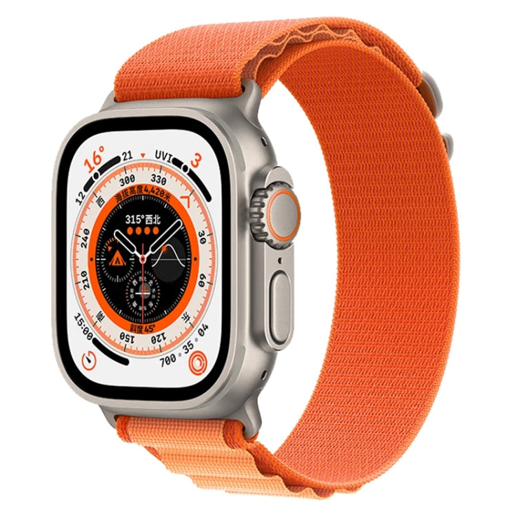 For Apple Watch Ultra 49mm Nylon Watch Band (Yellow+Orange) by buy2fix