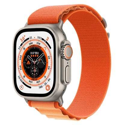 For Apple Watch Ultra 49mm Nylon Watch Band (Yellow+Orange) by buy2fix