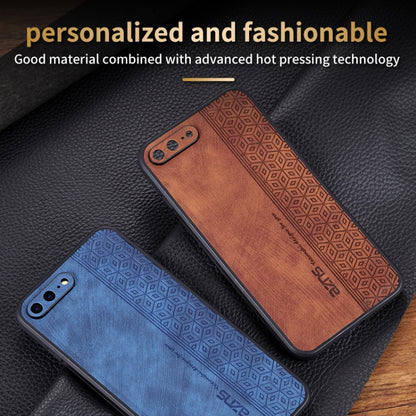 For iPhone 8 Plus / 7 Plus AZNS 3D Embossed Skin Feel Phone Case(Black) - More iPhone Cases by AZNS | Online Shopping UK | buy2fix
