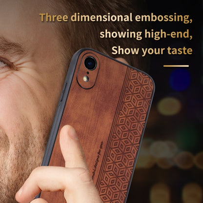 For iPhone XR AZNS 3D Embossed Skin Feel Phone Case(Black) - More iPhone Cases by AZNS | Online Shopping UK | buy2fix