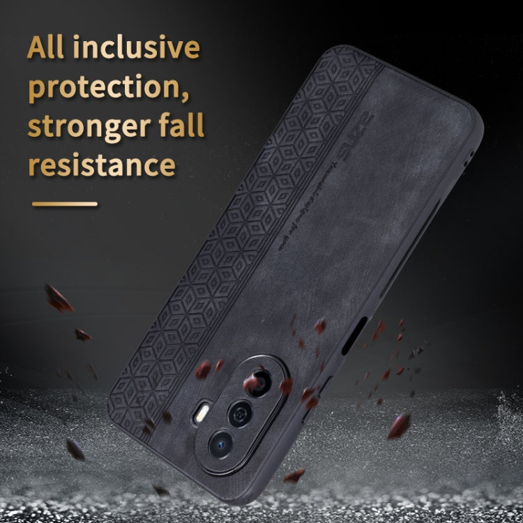For Huawei Enjoy 50 / nova Y70 AZNS 3D Embossed Skin Feel Phone Case(Black) - Huawei Cases by AZNS | Online Shopping UK | buy2fix