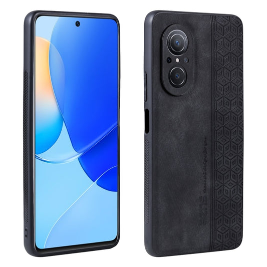 For Huawei nova 9 SE / Honor 50 SE AZNS 3D Embossed Skin Feel Phone Case(Black) - Huawei Cases by AZNS | Online Shopping UK | buy2fix