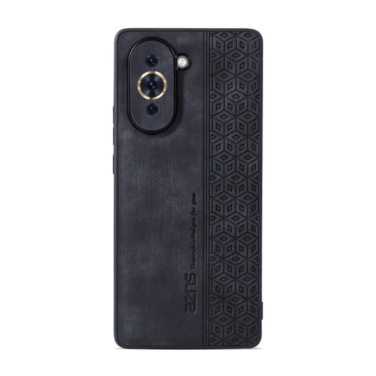 For Huawei nova 10 Pro AZNS 3D Embossed Skin Feel Phone Case(Black) - Huawei Cases by AZNS | Online Shopping UK | buy2fix