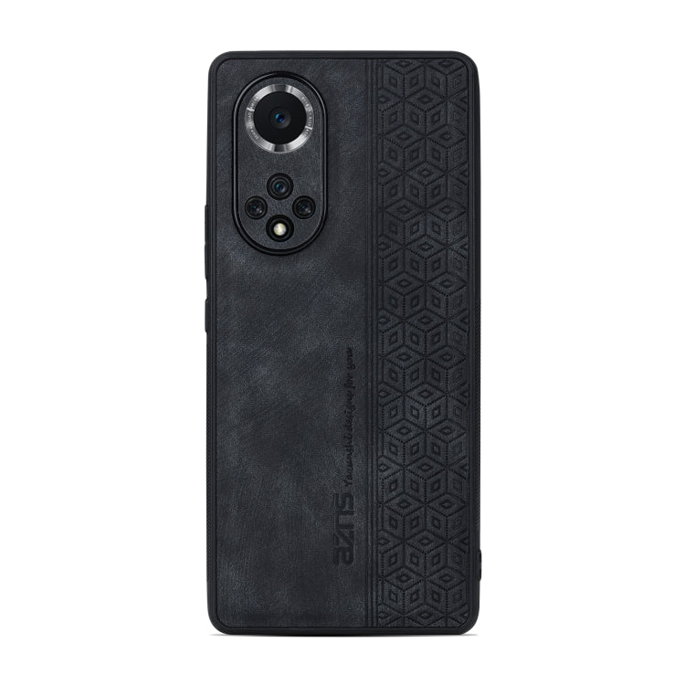 For Honor 50 Pro / Huawei nova 9 Pro AZNS 3D Embossed Skin Feel Phone Case(Black) - Huawei Cases by AZNS | Online Shopping UK | buy2fix
