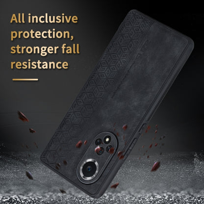 For Honor 50 Pro / Huawei nova 9 Pro AZNS 3D Embossed Skin Feel Phone Case(Black) - Huawei Cases by AZNS | Online Shopping UK | buy2fix