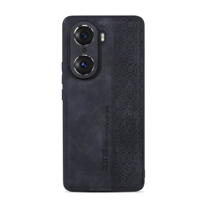 For Honor 60 Pro AZNS 3D Embossed Skin Feel Phone Case(Black) - Honor Cases by AZNS | Online Shopping UK | buy2fix