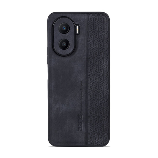 For Honor X40i AZNS 3D Embossed Skin Feel Phone Case(Black) by AZNS