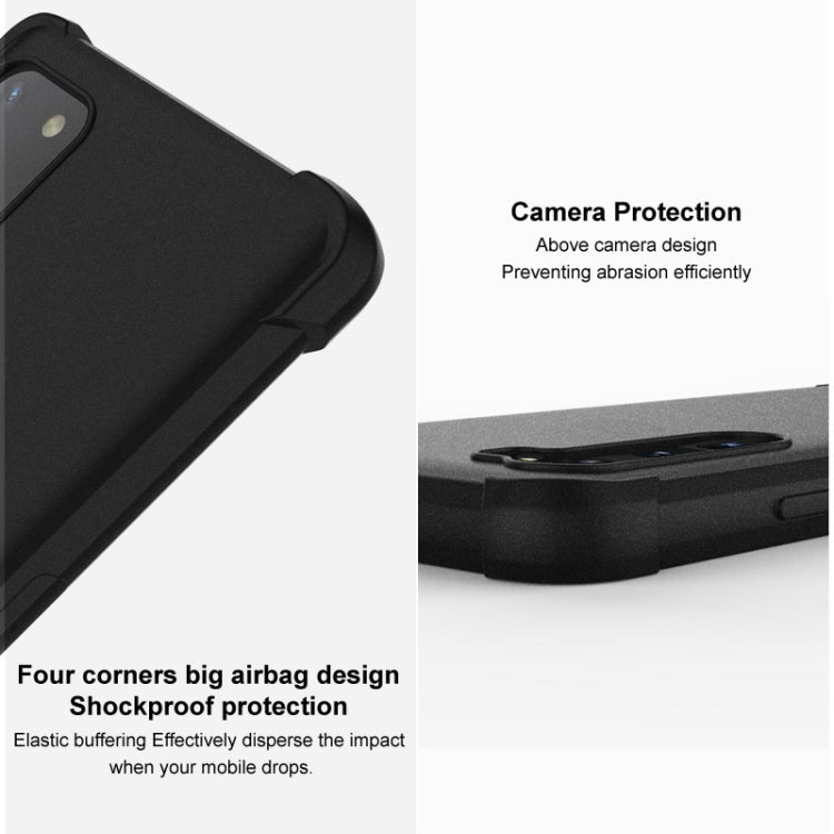 For iPhone 14 Pro imak Shockproof Airbag TPU Phone Case(Matte Black) - iPhone 14 Pro Cases by imak | Online Shopping UK | buy2fix