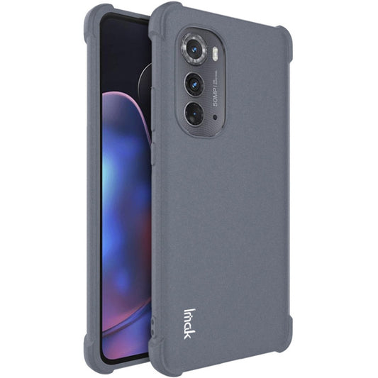 For Motorola Edge 2022 5G imak Shockproof Airbag TPU Phone Case(Matte Grey) - Motorola Cases by imak | Online Shopping UK | buy2fix