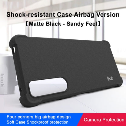 For Sony Xperia 5 IV imak Shockproof Airbag TPU Phone Case(Matte Black) - Sony Cases by imak | Online Shopping UK | buy2fix