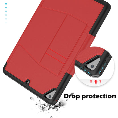 For iPad 9.7 Multifunctional Tablet PC Protective Leather Case with Bracket & Card Slots & Pen Slot & Wake-up / Sleep Function(Red) - iPad 10.2 Cases by buy2fix | Online Shopping UK | buy2fix