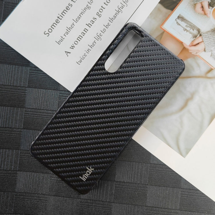 For Sony Xperia 5 IV IMAK Ruiyi Series Carbon Fiber PU + PC Phone Case - Motorola Cases by imak | Online Shopping UK | buy2fix