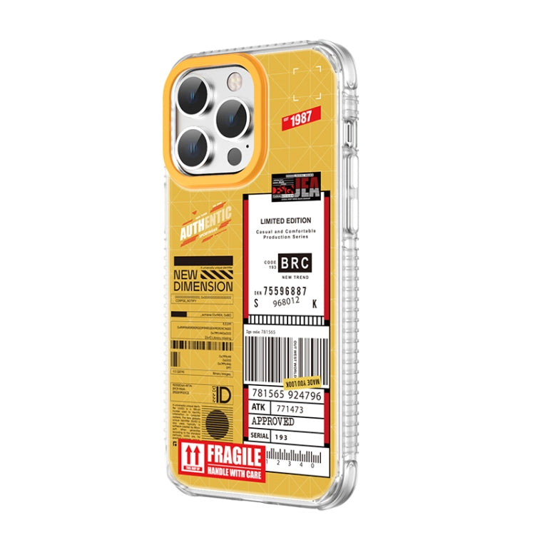 For iPhone 14 Pro Max Mutural Dual-side Laminating Printed TPU Phone Case(Yellow) - iPhone 14 Pro Max Cases by Mutural | Online Shopping UK | buy2fix