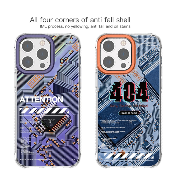 For iPhone 14 Pro Mutural Modern Series Circuit Board Printed Phone Case(Blue) - iPhone 14 Pro Cases by Mutural | Online Shopping UK | buy2fix