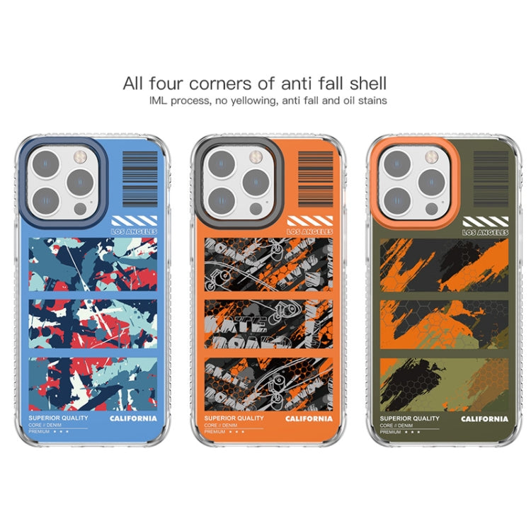 For iPhone 14 Mutural Camouflage Series Phone Case(Orange) - iPhone 14 Cases by Mutural | Online Shopping UK | buy2fix