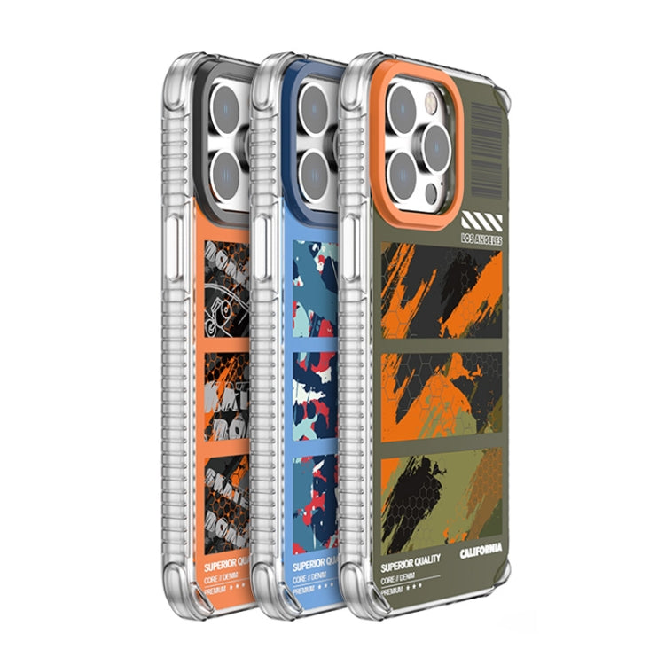 For iPhone 14 Mutural Camouflage Series Phone Case(Orange) - iPhone 14 Cases by Mutural | Online Shopping UK | buy2fix