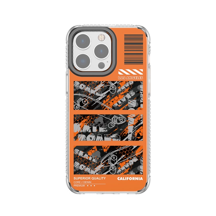 For iPhone 14 Pro Mutural Camouflage Series Phone Case(Orange) - iPhone 14 Pro Cases by Mutural | Online Shopping UK | buy2fix