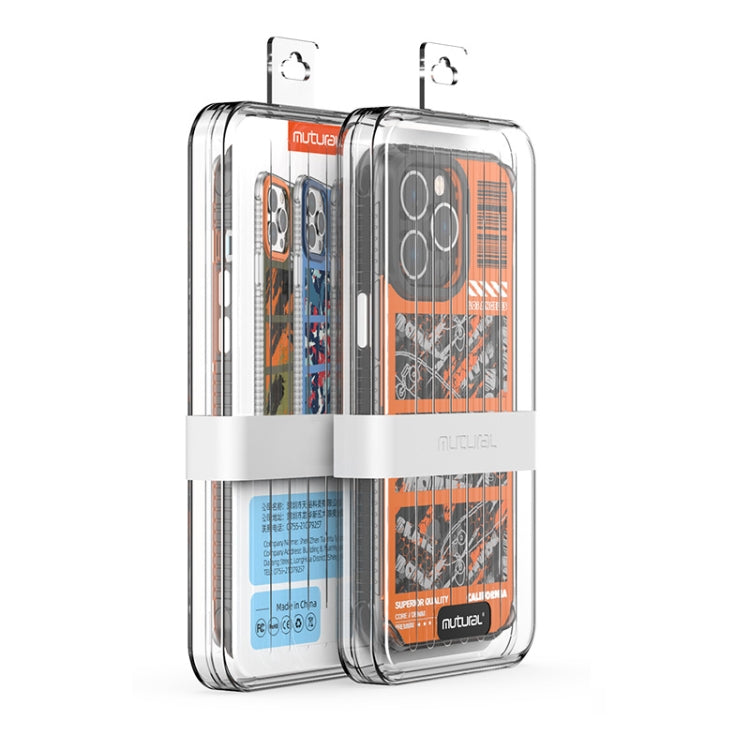 For iPhone 14 Pro Mutural Camouflage Series Phone Case(Orange) - iPhone 14 Pro Cases by Mutural | Online Shopping UK | buy2fix