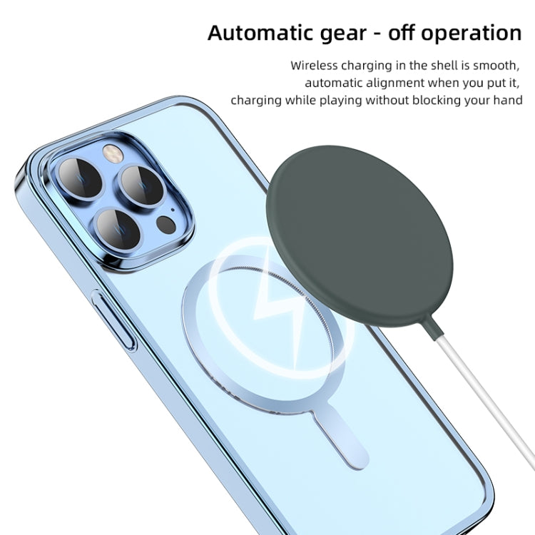 For iPhone 14 Mutural Jing Shuo Series Magsafe Phone Case(Sierra Blue) - iPhone 14 Cases by Mutural | Online Shopping UK | buy2fix