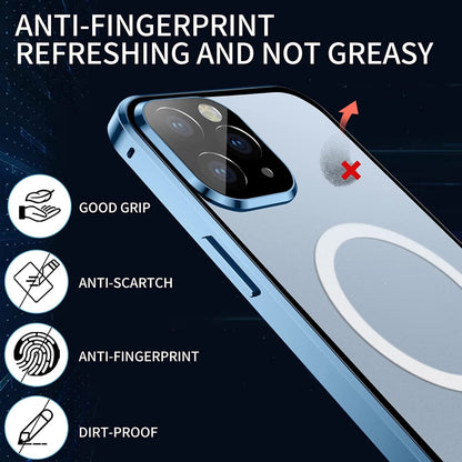For iPhone 11 Pro Max 360 Full Body Magnetic Frosted Magsafe Phone Case(Gold) - iPhone 11 Pro Max Cases by buy2fix | Online Shopping UK | buy2fix