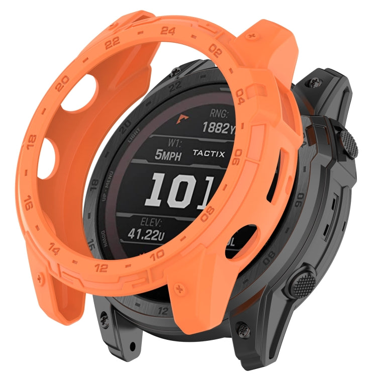 For Garmin Enduro2 / Tactix7 Armor Hollow TPU Watch Case(Orange) by buy2fix