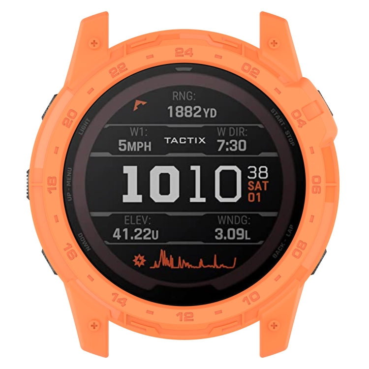 For Garmin Enduro2 / Tactix7 Armor Hollow TPU Watch Case(Orange) by buy2fix
