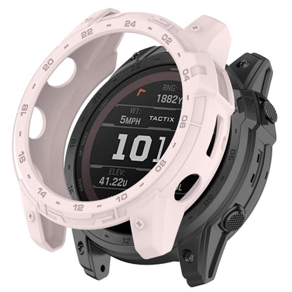 For Garmin Enduro2 / Tactix7 Armor Hollow TPU Watch Case(Light Pink) by buy2fix