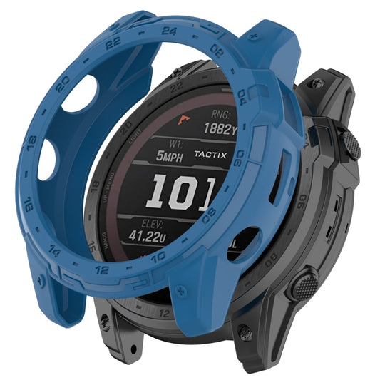 For Garmin Enduro2 / Tactix7 Armor Hollow TPU Watch Case(Dark Blue) by buy2fix